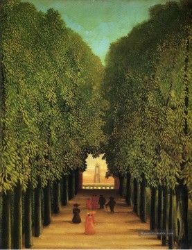 Gasse im Park der heiligen Wolke 1908 Henri Rousseau Post Impressionismus Naive Primitivismus Ölgemälde